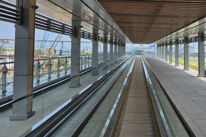 Pedestrian walkway at Busan Station