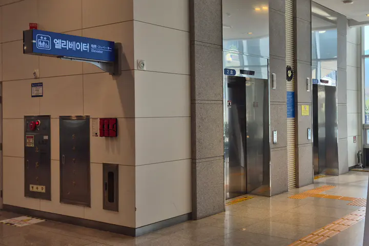 Elevator at Busan Port International Passenger Terminal
